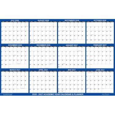 Imagem de Calendário Swiftmaps SwiftGlimpse 81x122cm Apagável 2026-27