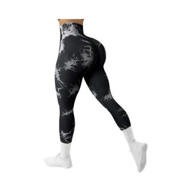 Imagem de Leggings De Yoga E Fitness Para Mulheres Com Cintura Alta E Controle D