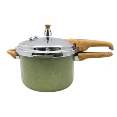 Imagem de Panela de Pressão Max Chef Wood Alumínio com Revestimento Cerâmico 4,2L Não Gruda para Indução e Gás Fratelli