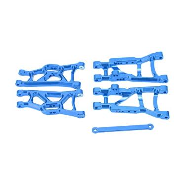 Imagem de Kit de braços oscilantes para carro RC dianteiro e traseiro, não é fácil de deformar braço oscilante para carro RC portátil durável para TRAXXAS SLASH 2WD(azul)