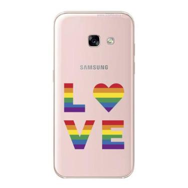 Imagem de Capa Case Capinha Samsung Galaxy A3 2017 Arco Iris Mão - Showcase