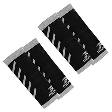 Imagem de Kit 2 Pares Manguito Curto Voleibol Arrow Muvin (Preto, G/GG)