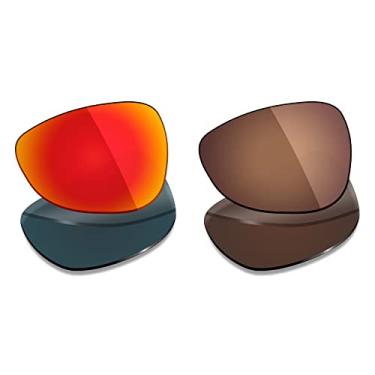 Imagem de 2 pares de lentes polarizadas de substituição da Mryok para óculos de sol Oakley Crosshair 1.0 (2005) – Opções