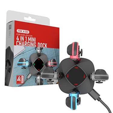 Imagem de Carregador LED Nintendo Switch Joy-con 4 Controles Estação Base