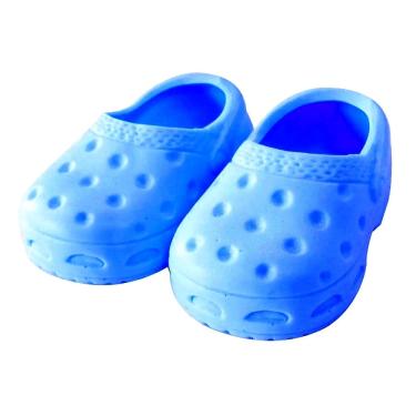 crocs verde agua e rosa