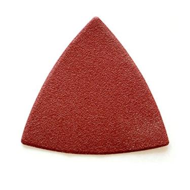Imagem de POWERTEC 48000 60 80 120 180 240 320 lixa detalhada (pacote com 36), 8,8 cm, vermelha