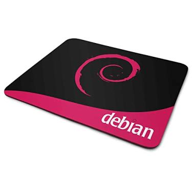 Imagem de JPS INFO Mousepad Linux - Debian Rosa 18cm x 22cm