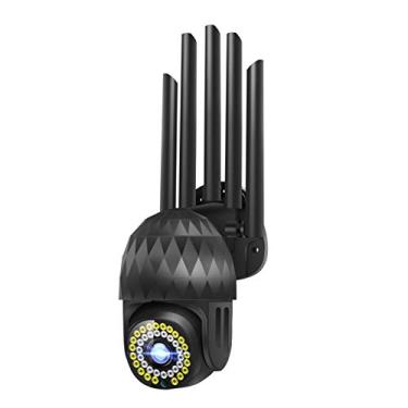 Imagem de Câmera externa wi-fi, câmera de segurança wi-fi Ptz, câmera de vigilância doméstica 1080p HD com 39 leds cor de visão noturna e detecção de movimento de áudio 2 vias Ip66 à prova de intempéries (A)