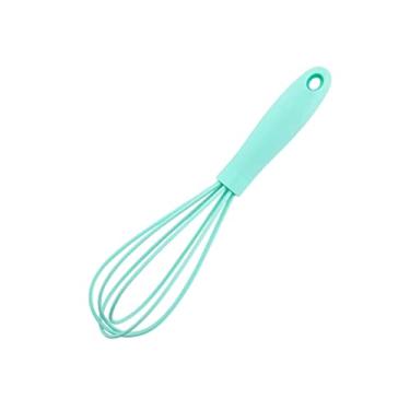 Imagem de SunniMix Batedor de Ovos Manual Utensílios de Cozinha Ferramenta Batedeira com Fio Anti-risco Batedeira Manual de Silicone para Misturar, Verde