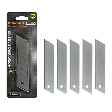 Imagem de Fiskars 771050-1001 Lâminas de substituição para faca utilitária Pro, pacote com 5 de 25 mm, prata