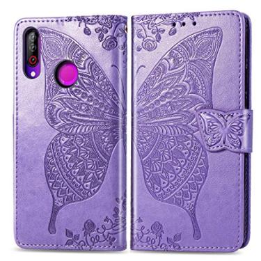 Imagem de YUNCHAO Caixa de telefone Butterfly Love Flores Embossing Horizontal Flip Capa de Couro para LG W30 com suporte e Cartão Slots & Carteira e Cordão capa para celular