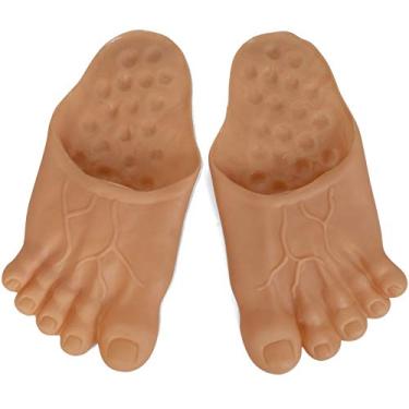 Imagem de Skeleteen Barefoot Funny Feet Slippers - Jumbo Big Foot Realistic Costume Accessories Shoe Covers for Giant Costumes for Kids and Adults
