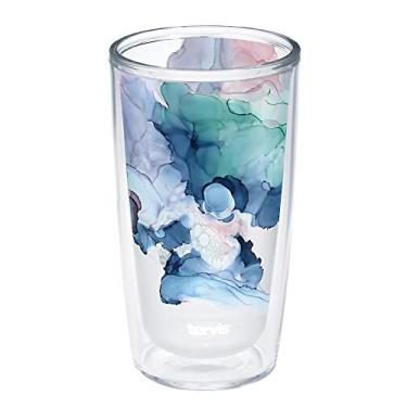 Imagem de Tervis Carretel de tinta de parede dupla Made in USA - Copo isolado Crystal Nature Collection mantém as bebidas frias e quentes, 473 ml, Arctic Berry