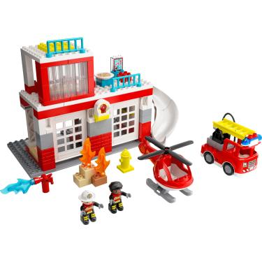Imagem de LEGO DUPLO - Quartel dos Bombeiros e Helicóptero
