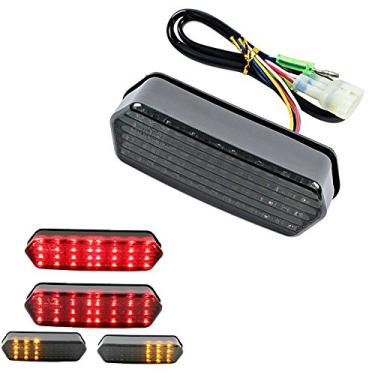 Imagem de Lâmpada traseira integrada de LED Yibid para Honda Grom MSX 125 Motocicleta, Luz de seta de freio de seta de freio de seta de corrida para MSX125/SF CBR650F CTX700 CTX700N, Lente de fumaça