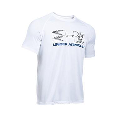 Imagem de Camiseta masculina Under Armour Tech Movement Sportstyle, branca, GGG-R