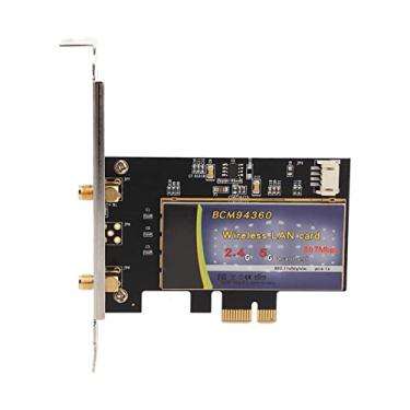 Imagem de Placa de Rede Pci e, Bcm94360 1200 Mbps Computador Adaptador de Rede Wi-fi, para Interface Pci e X1 X4 X8 X16, Placa Ethernet para Pc, para 10 para Os X