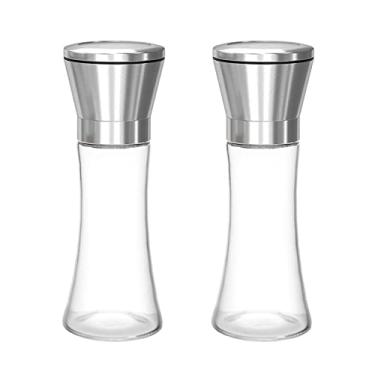 Imagem de Kit Moedor Triturador Dupla Jogo de Moedores Manual Inox Para Sal, Pimenta e Café