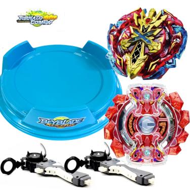 Kit 4 Beyblade Burst Elemento X + Sword Valtryek V5 Hasbro c/2 Lançador 1  Grip em Promoção na Americanas