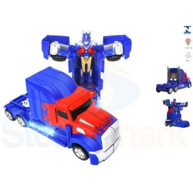 Imagem de Caminhão Transformers Optimus Prime Pilha Vira Robô Lançamen - Feng Sh
