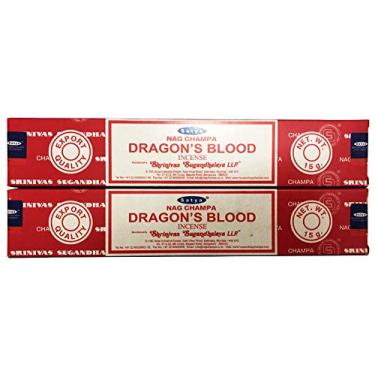 Imagem de Satya Nag Champa - Dragon's Blood Incense Sticks - Pack of 2 (15 Gram Each)