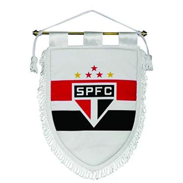 Imagem de Flâmula Oficial Licenciada São Paulo FC, Preta, Branca e Vermelha, 29 x 24 cm