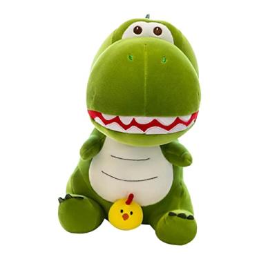 Imagem de Milageto Brinquedo de pelúcia dinossauro de pelúcia presentes de aniversário adorável estatueta almofada decorativa para sofá carro sala de estar meninos, 35CM