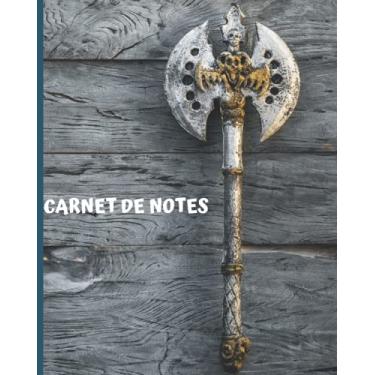 Imagem de Carnet de notes Viking: Intérieur petits carreaux - Cahier de notes original - cahier scolaire - bloc notes - idée cadeau - cahier de notes créatives