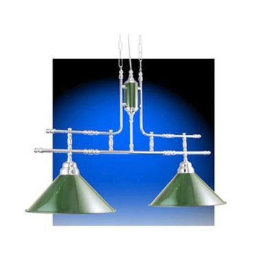 Imagem de Luminária Pendente Mesa De Sinuca 2 Cúpulas Bilhar Salão