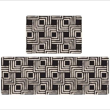 Imagem de Kit Tapete de Cozinha Emborrachado 2 peças