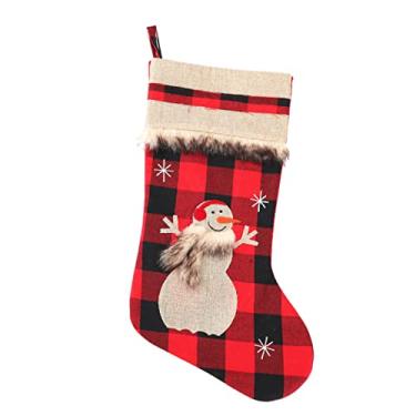 Imagem de Abaodam 1Pc Meias De Natal Decoração De Festa De Natal Meias Penduradas De Natal Meias De Floco De Neve Meias Infantis Meias Infantis Decoração De Festa Meia De Armazenamento De Presente