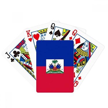 Imagem de DIYthinker Bandeira Nacional do Haiti América do Norte Country Poker Baralho Jogo de Mesa Presente