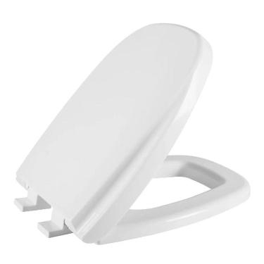 Imagem de Assento Sanitário Monaco Branco Tampa para Vaso Agnes com Fechamento Suave