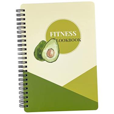 Imagem de BESTOYARD caderno de ginástica caderno espiral a5 diário de fitness para mulheres planejador de fitness cadernos bloco de notas de fitness doméstico diário de treino portátil Horários Papel