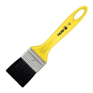 Imagem de Trincha Media Cerda Preta, Tigre 60519008, Amarelo, 2"