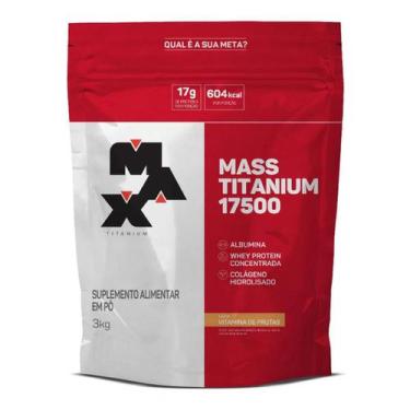 Imagem de Whey Protein Concentrado Mass Titanium 17500 Refil - Max Titanium 3Kg