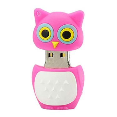 Imagem de 4 GB modelo coruja USB Flash Drive USB 3.0 dispositivo de armazenamento USB Flash Disk USB Drive USB 3.0 Memory Stick USB Stick U Disk Pen Drive USB Flash Memory USB Disk Data Storage - Rosa