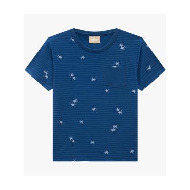 Imagem de Infantil - Camiseta Menino Milon Meia Malha Azul  menino