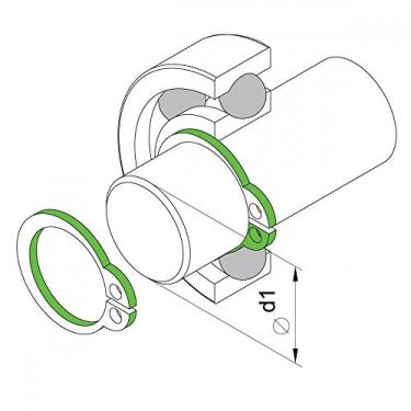 Imagem de Alicate para Anéis Externo Curvo 12" Tramontina