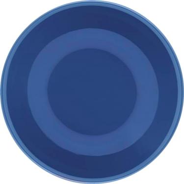 Imagem de Kit 4 Pratos Fundos Unni Blue Oxford® Cerâmica 20,5cm