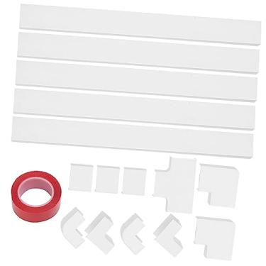 Imagem de Gadpiparty 1 Conjunto duto de cabo de rede invisível de plástico pvc protetor de cabo protetor cabo canaleta de cabo capa de arame capas de cabo para tv montada na parede piso
