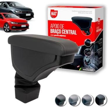 Imagem de Apoio De Braço Volkswagen Polo Virtus 2018 a 2019 Grafite Com Linha Grafite