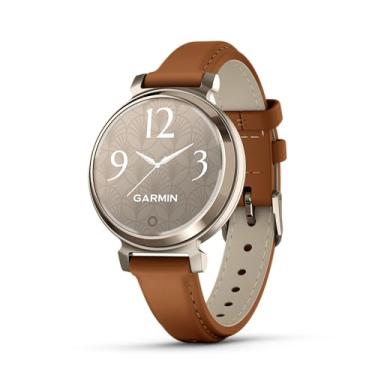 Imagem de Garmin Relógio Lily 2 Classic Dourado com Couro 35mm com Monitor de Atividades