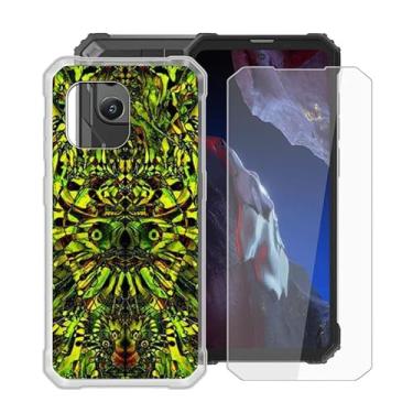 Imagem de HGJTFANY Capa de telefone + protetor de tela para Blackview BV8900 Pro (6,5 polegadas), capa transparente de silicone macio ultra fina à prova de choque para Blackview BV8900 Pro capa com vidro