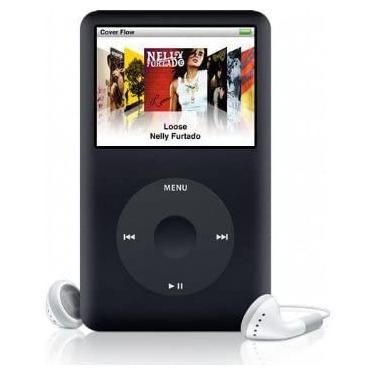 Imagem de Appleipod original compatível com mp3 mp4 player Apple iPod 80GB clássico 7ª geração - preto