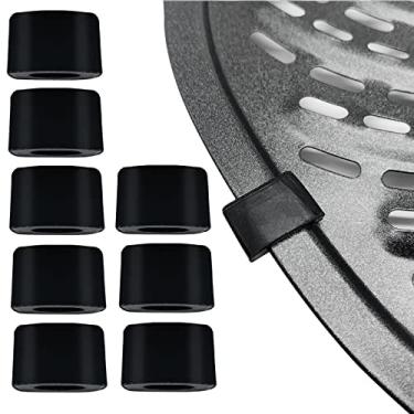 Imagem de 8 peças de amortecedor de borracha para fritadeira PowerXL 7QT Gowise Air Fryer, pés de borracha para fritadeira de ar atualizados, abas de borracha, peças de reposição de silicone para bandeja de prato de frigideira Air Fryer