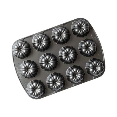 Imagem de Forma para 12 Mini Bolos - Pro Brownie Pan Nordic Ware Prata
