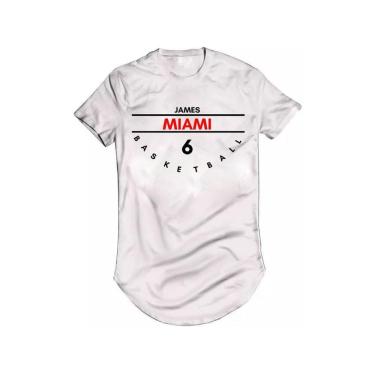Imagem de Camiseta Longline King James Miami Heattt Basquete