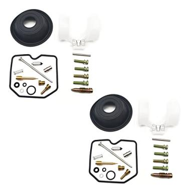 Imagem de Kit de reparo de carburador Configure diafragma a vácuo e flutuador para Kawasaki EL250 EL 250 Eliminator ZL250LX ZL 250LX 1988-1997 (2 conjuntos)
