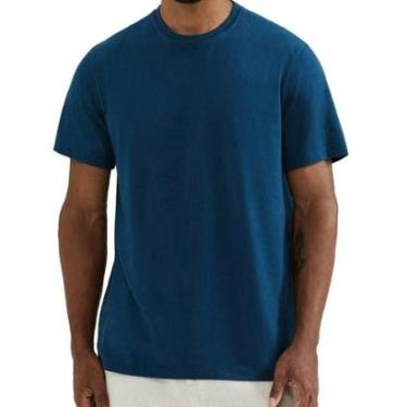 Imagem de Camiseta Masculina Hering MC Comfort Super Cotton Azul - 022-Masculino